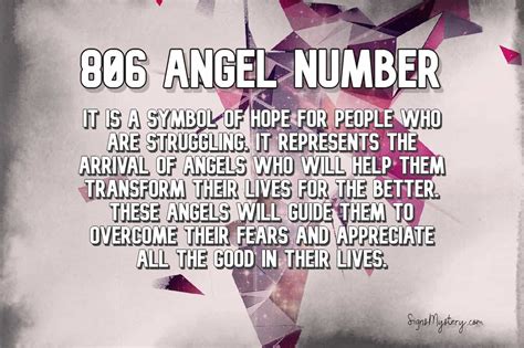 tarot 806|ANGEL NUMBER 806 (Seeing 806)